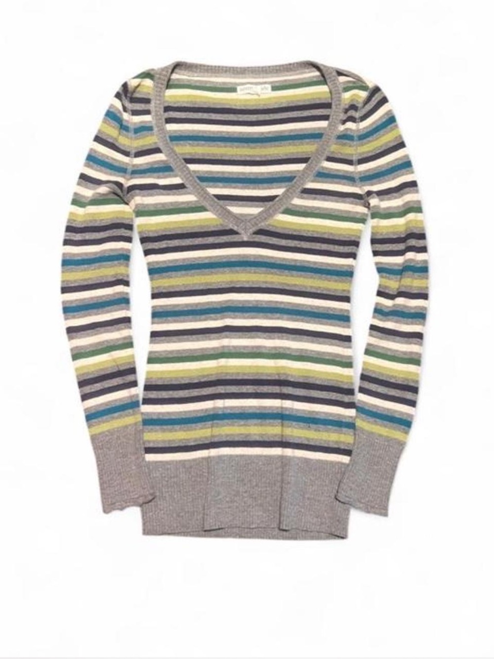 🌲 Vintage Y2K Aeropostale Striped Low V-Neck Sweater 🌲